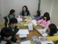 초등생 미술치료 호응