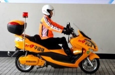 119오토바이 구급대가 떴다