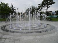 충주 대가미공원 바닥분수 가동