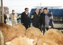 이석화 청양군수, 가축시장 방문