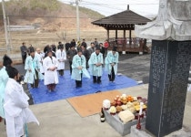 청양 정산면 백곡2리 위령제 거행