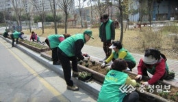 장전로에 꽃길 조성