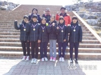 창신초등학교 여자 정구부 전국정구대회 우승