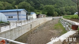 영동군, 소하천 정비사업 순조