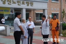 당진소방서, 김득곤 서장 추석맞이 당진시립노인요양원 방문