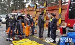 충북 청주서 빗길교통사고, 운전자 숨져