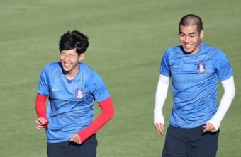 아시안컵축구, 손흥민 '주영이형, 너무 웃겨!'