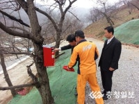 방상천 천안서북소방서장 캠핑장 방문 안전점검 실시