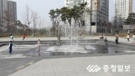 마로니에 詩 공원 바닥분수 가동