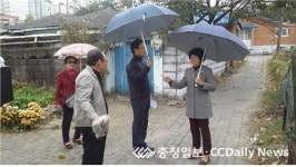 조재철 의원, 문화동 평화아파트 뒤 미개설도로 해결을 위한 현장방문