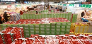설 대목맞은 청과시장