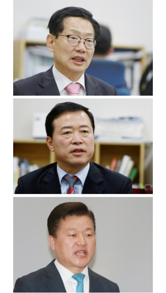 기자회견 갖는 충북지사 후보들