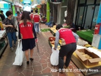 롯데아웃렛청주점 전통시장 환경정화활동