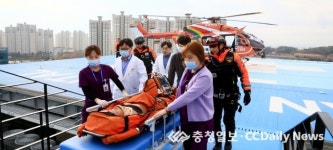 의료진 동승 화상환자 이송절차 훈련