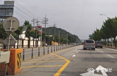 충주시 공단입구교차로 개선…교통체증 해소