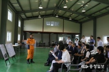 도의원, 천안서북소방서직산119안전센터 신축 예정부지 현장 방문