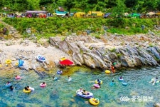 시간도 쉬어 가는 곳... 단양 캠핑장 인기!