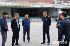 김연상 충북소방본부장, 충주 코스모신소재 현장점검