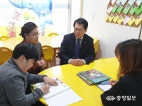 박상원 천안시서북구청장 마루지역아동센터 격려 방문