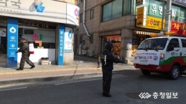 천안서북소방서 성환ㆍ입장의용소방대 코로나19 방역 전개