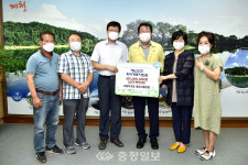 제천사회적기업協, 제천시에 수해성금 500만원 기탁