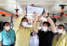 유성구 마을버스 공기 중 세균, 바이러스 잡는다