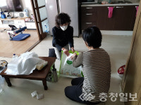 아산시 인주면장 취약계층 대상자 가정방문 실시