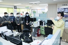 허태정 대전시장, 휴일 근무중인 시설 곳곳 둘러보며 공직자 격려