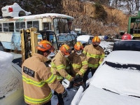 보은소방서, 교통사고 대비 특별구조훈련 실시 
