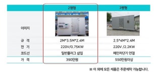 삼화그린, 저온저장고 및 저온창고 주문 제작 가능