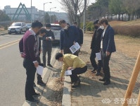 박철완 흥덕구청장, 오송 장작골공원 현장 점검 
