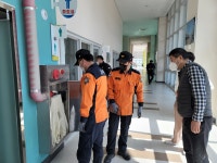 금산소방서, 백신접종센터 지정 금산종합체육관 관계기관 합동 점검