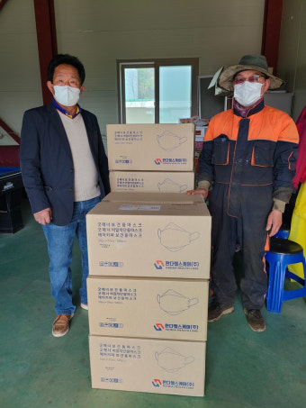 청산면 박건욱씨, 마스크 4000장 기부
