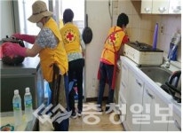 당진1동, 적십자봉사회와 함께사랑의 집청소봉사
