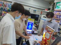 청주 산남동행정복지센터, 편의점 대상 방역수칙 점검