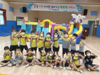  속리초등학교 병설유치원, 에어바운스로 키즈카페 체험활동