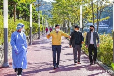 박용갑 중구청장, 임시 이전한 중구보건소 현장 방문