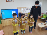 보은소방서, 삼산초등학교 병설유치원 찾아가는 119한마당 운영