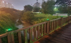 천안시시설관리공단 천안축구센터 산책로 야간조명 개선