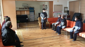 김영기 의당면장, 경로당 방문 새해 인사