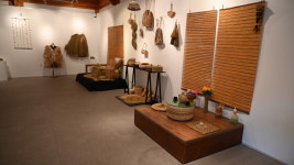 옥천전통문화체험관 짚풀 공예 전시