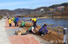 진천 문백면, 사랑의 꽃길 조성