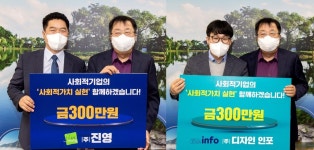 제천 사회적기업 ㈜진영·인포, 제천시에 성금 기탁