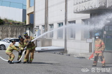 영동소방서, 충북 소방기술경연대회 대비 맹훈련