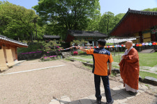 김상현 청주동부소방서장, 보살사 화재예방 안전컨설팅