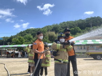 영동소방서, 학산초 찾아가는 119안전체험 교실 운영