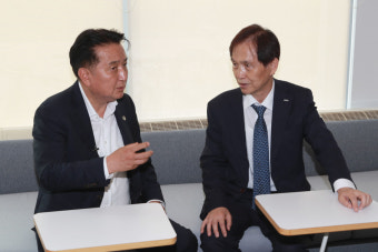 김영환 충북지사, 카이스트 총장과 오송캠퍼스 조기조성 논의
