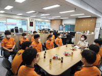 김혜숙 보은소방서장, 현장대원 격려 방문