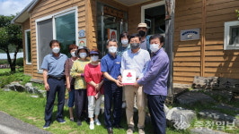 매곡면 지역사회보장협의체, 지역업소 3곳에 착한가게 현판 전달