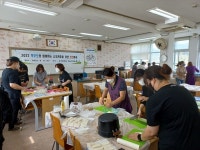예산 고덕중, 고덕면 소외계층을 위한 반찬봉사 실시